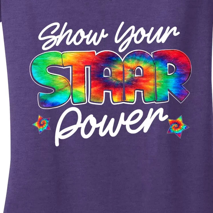 Show Your Staar Power Test Staar Day Mode On Teacher Testing Women's V-Neck T-Shirt