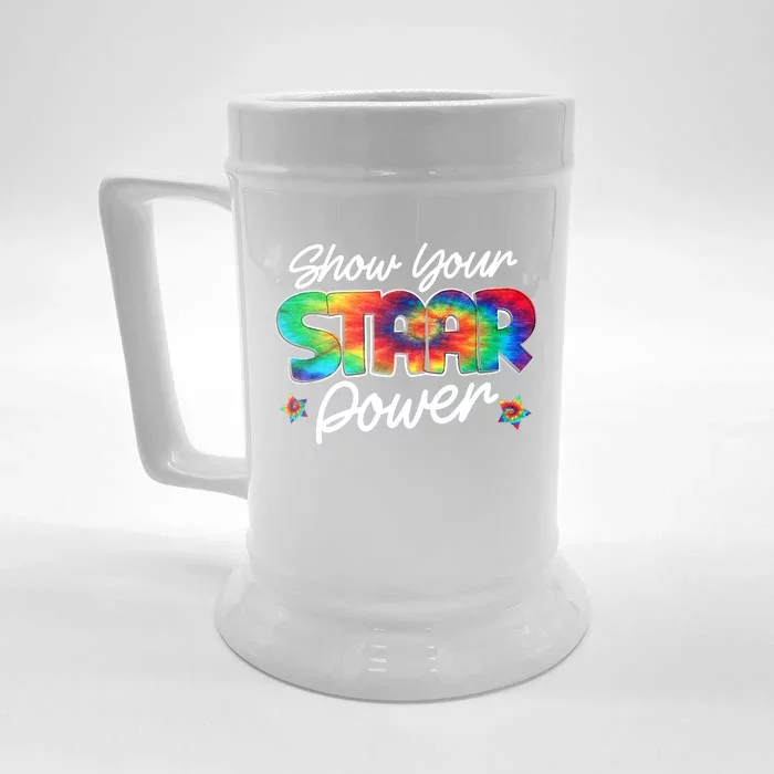 Show Your Staar Power Test Staar Day Mode On Teacher Testing Front & Back Beer Stein