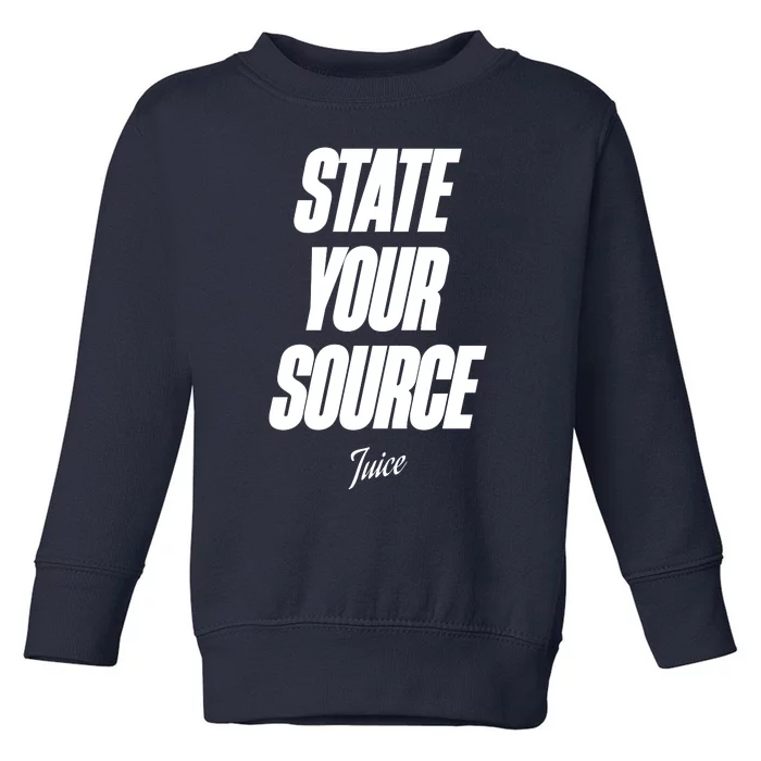 State Your Source Toddler Sweatshirt