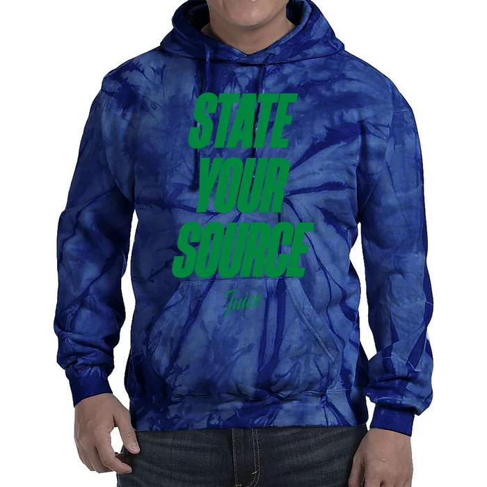 State Your Source Tie Dye Hoodie