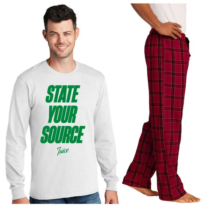 State Your Source Long Sleeve Pajama Set