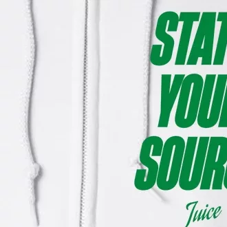 State Your Source Full Zip Hoodie