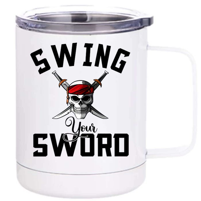 Swing Your Sword Hall State RIP Mike Coach Rest In Peace Front & Back 12oz Stainless Steel Tumbler Cup