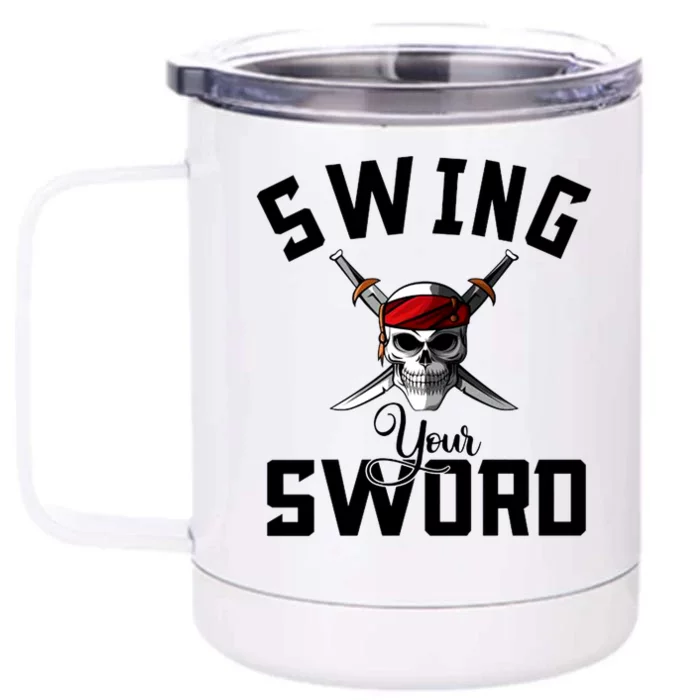 Swing Your Sword Hall State RIP Mike Coach Rest In Peace Front & Back 12oz Stainless Steel Tumbler Cup