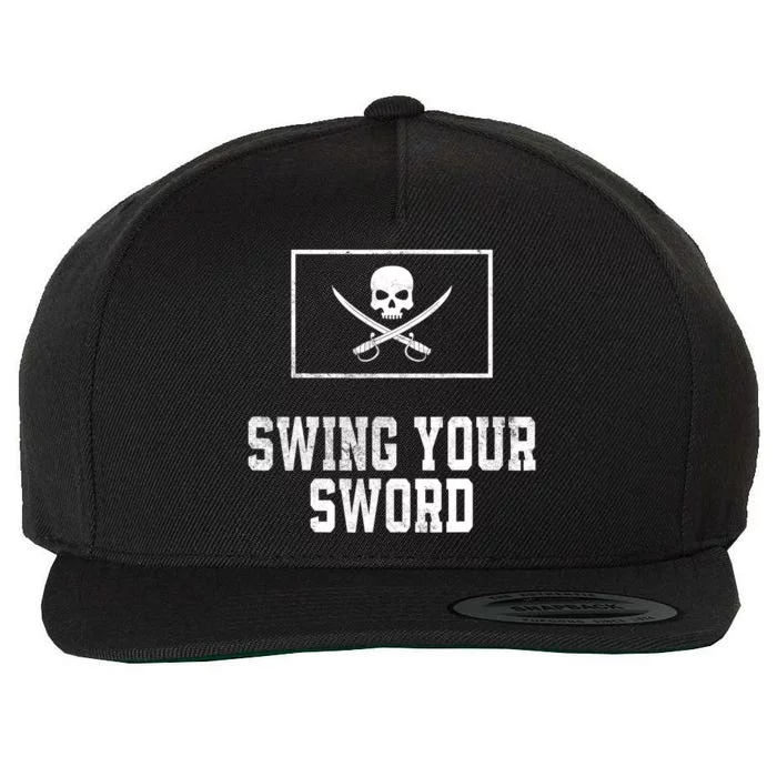 Swing Your Sword Vintage Wool Snapback Cap