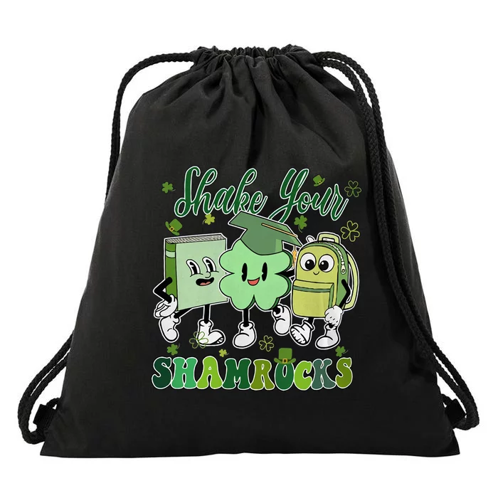 Shake Your Shamrocks School Student Teacher Saint Patrick's Day Drawstring Bag