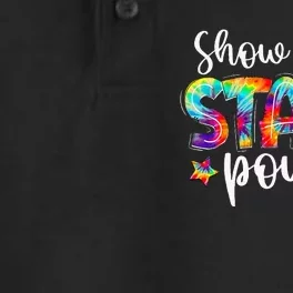 Show Your Staar Power Tie Dye Teacher Testing Exam Test Day Dry Zone Grid Performance Polo