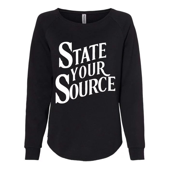 State Your Source Womens California Wash Sweatshirt