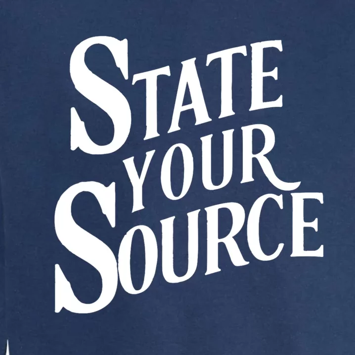 State Your Source Garment-Dyed Sweatshirt