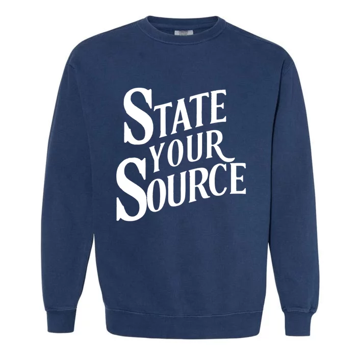 State Your Source Garment-Dyed Sweatshirt