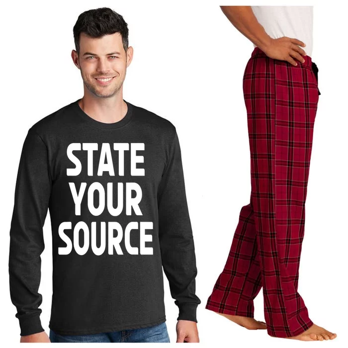 State Your Source Long Sleeve Pajama Set