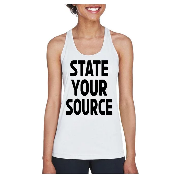 State Your Source Women's Racerback Tank