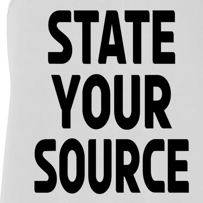 State Your Source Women's Racerback Tank