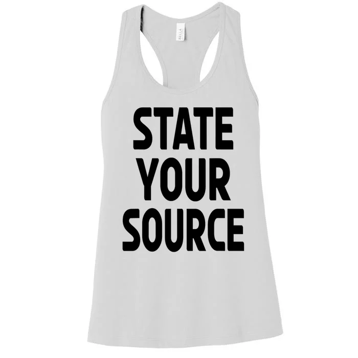 State Your Source Women's Racerback Tank