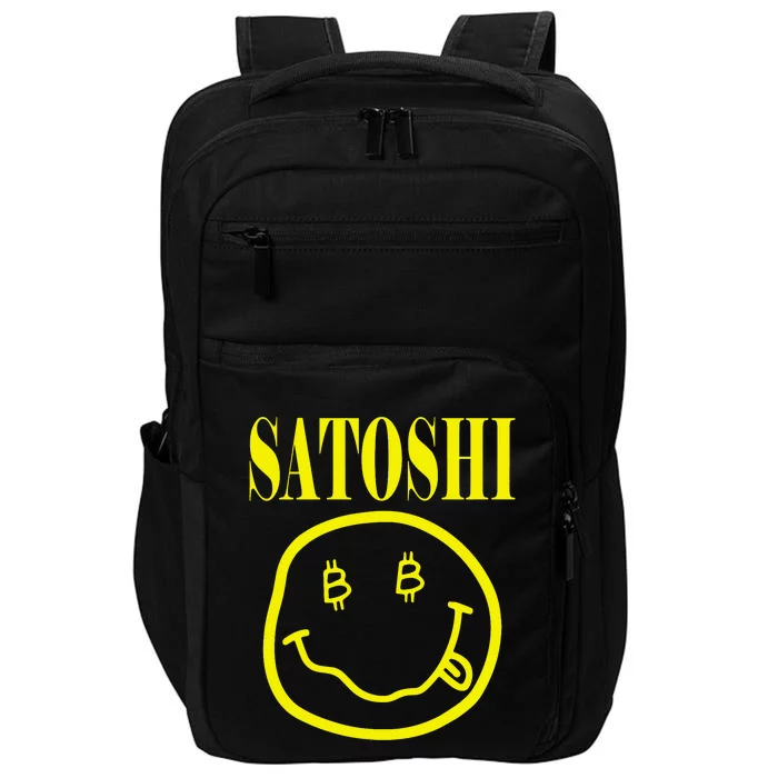 Satoshi Yellow Smile Face Impact Tech Backpack