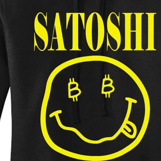 Satoshi Yellow Smile Face Women's Pullover Hoodie