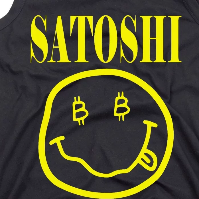 Satoshi Yellow Smile Face Tank Top