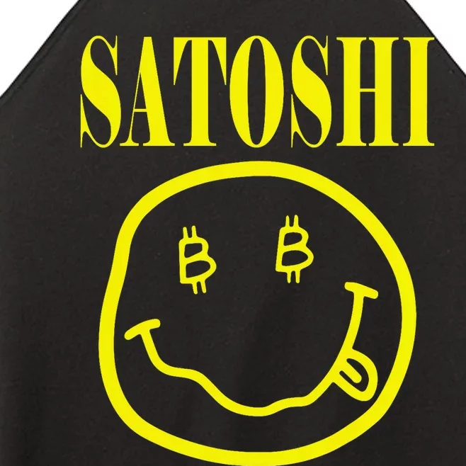 Satoshi Yellow Smile Face Women’s Perfect Tri Rocker Tank