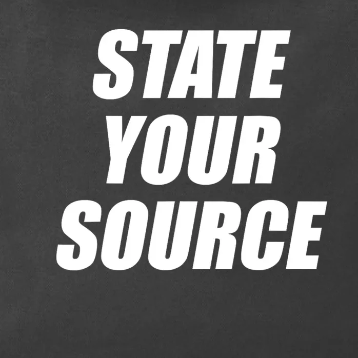 State Your Source Zip Tote Bag