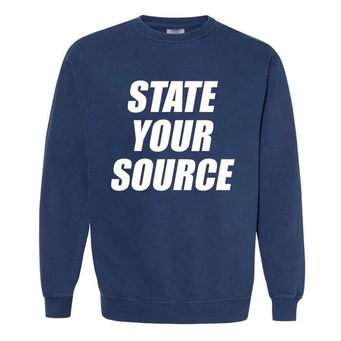 State Your Source Garment-Dyed Sweatshirt