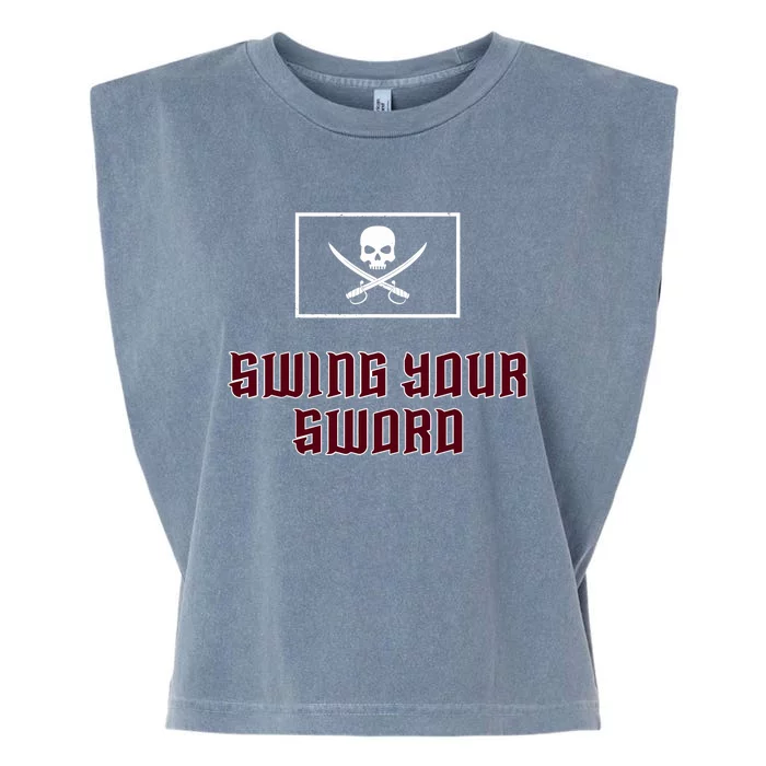 Swing Your Sword Garment-Dyed Women's Muscle Tee