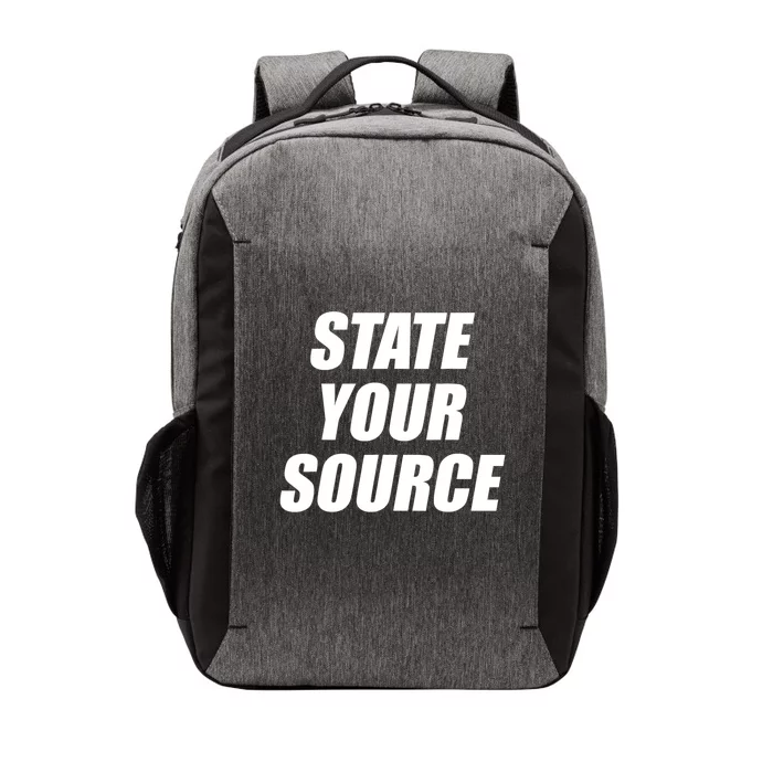 State Your Source Vector Backpack