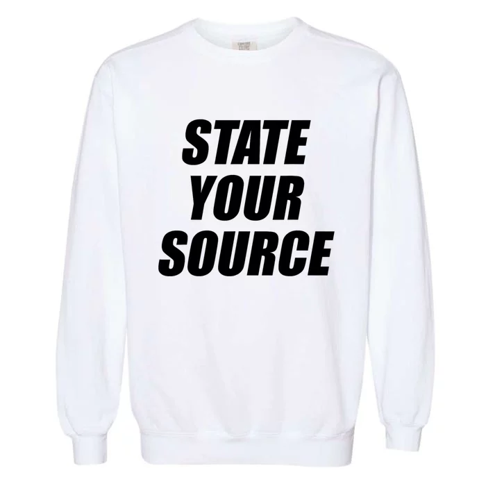 State Your Source Garment-Dyed Sweatshirt