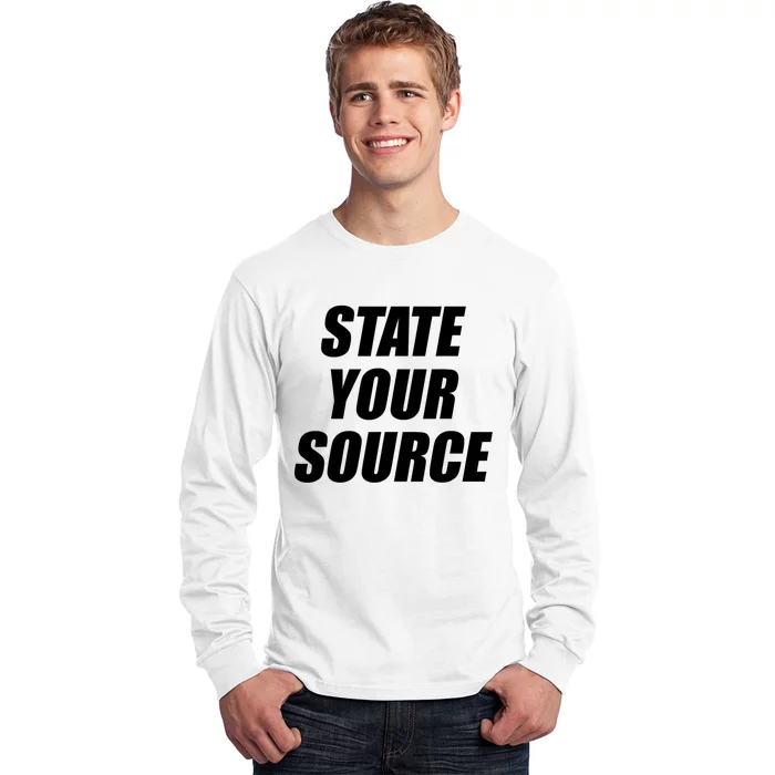 State Your Source Long Sleeve Shirt