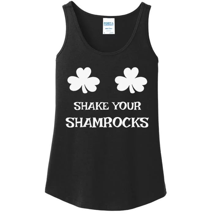 Shake Your Shamrocks Funny Women's Saint Patrick's Day Ladies Essential Tank