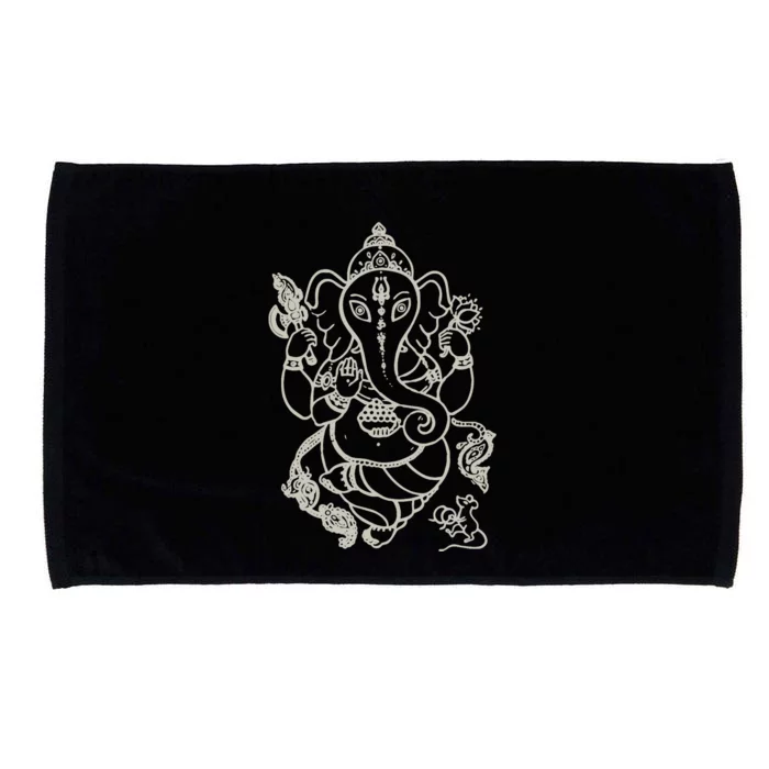 Sak Yant Thai Tattoo Ganesh Elephant God Thailand Gift Microfiber Hand Towel