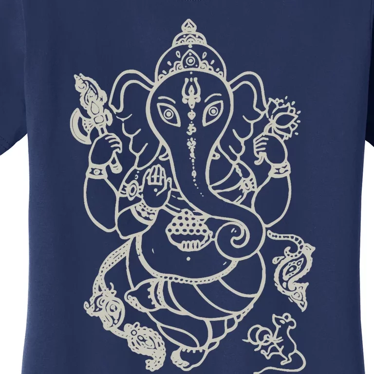 Sak Yant Thai Tattoo Ganesh Elephant God Thailand Gift Women's T-Shirt