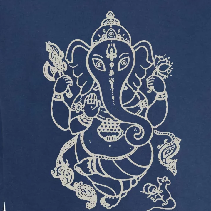 Sak Yant Thai Tattoo Ganesh Elephant God Thailand Gift Garment-Dyed Sweatshirt