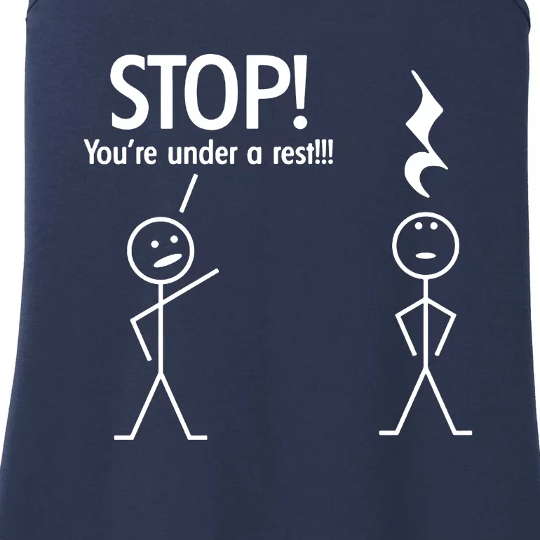 Stop You're Under A Rest Funny Ladies Essential Tank