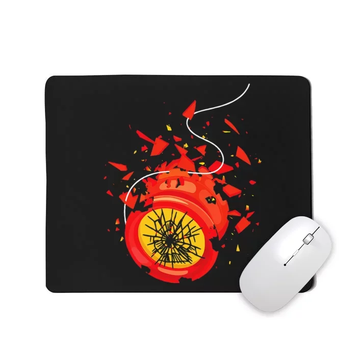 Shattered Yoyo Vintage Classic Pastime 80s Toy Game Mousepad