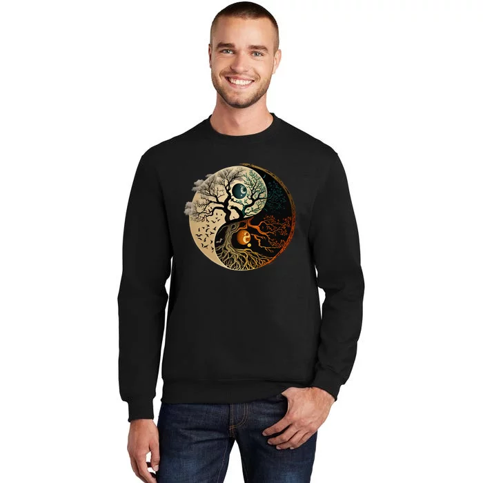 Spiritual Yin Yang Buddhist Tree Of Life Sweatshirt