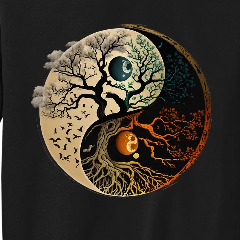 Spiritual Yin Yang Buddhist Tree Of Life Sweatshirt