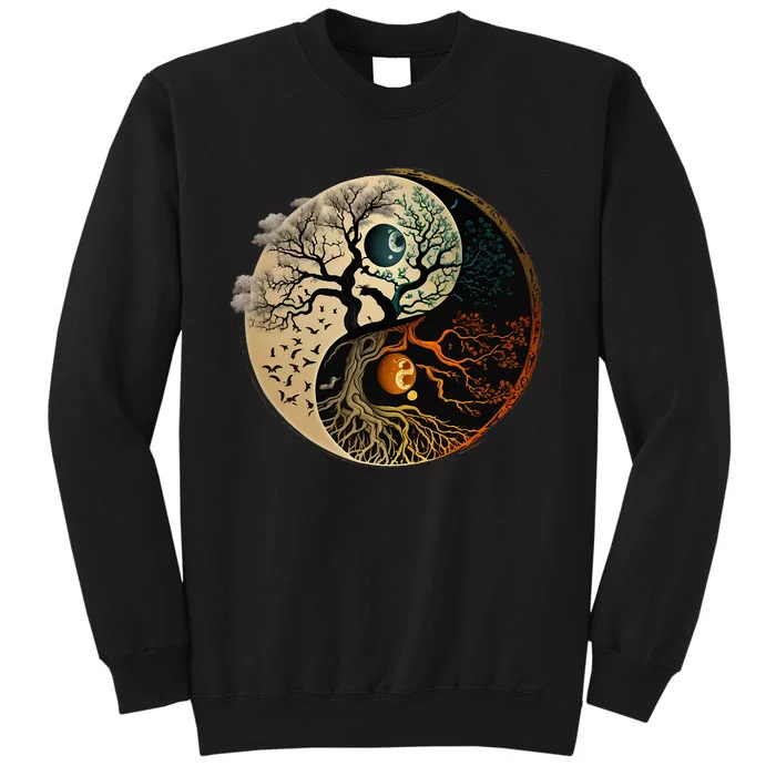 Spiritual Yin Yang Buddhist Tree Of Life Sweatshirt