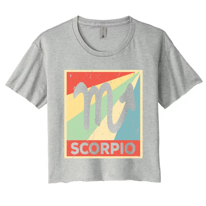 Scorpio Zodiac Astrology Unisex Gift Women's Crop Top Tee