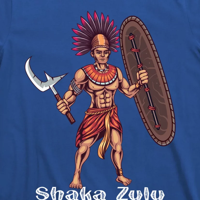 Shaka Zulu African Warrior Leader African King Juneteenth Gift T-Shirt