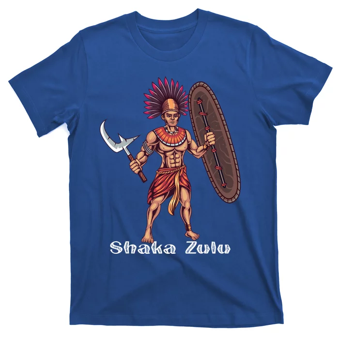 Shaka Zulu African Warrior Leader African King Juneteenth Gift T-Shirt