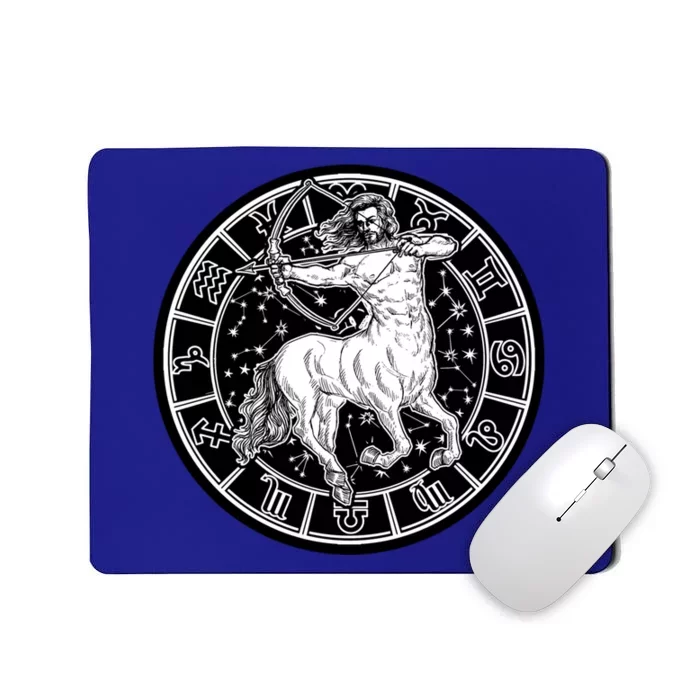 Sagittarius Zodiac Astrology Vintage Meaningful Gift Mousepad