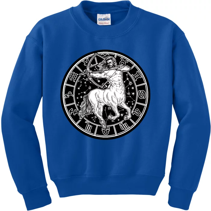 Sagittarius Zodiac Astrology Vintage Meaningful Gift Kids Sweatshirt