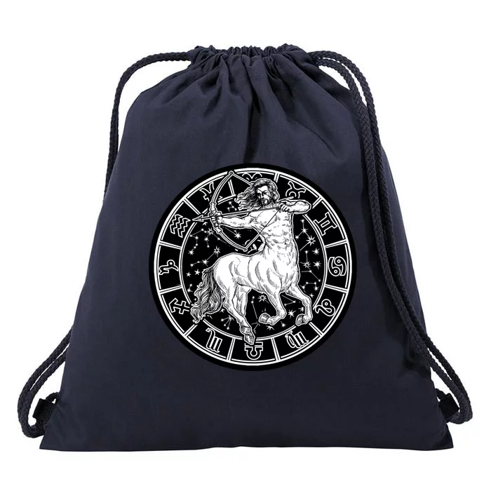 Sagittarius Zodiac Astrology Vintage Meaningful Gift Drawstring Bag