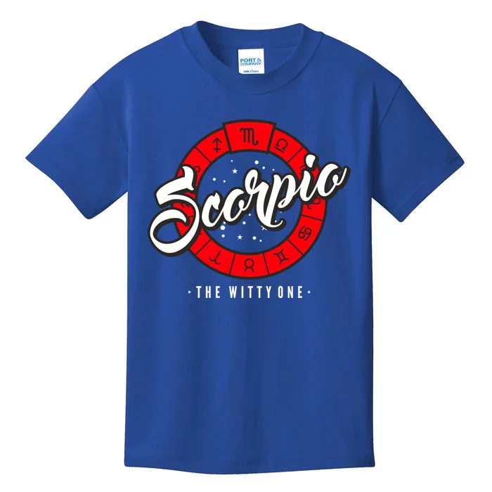 Scorpio Zodiac Astrology Scorpio Traits Birthday Cute Gift Kids T-Shirt