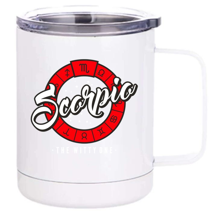 Scorpio Zodiac Astrology Scorpio Traits Birthday Cute Gift Front & Back 12oz Stainless Steel Tumbler Cup