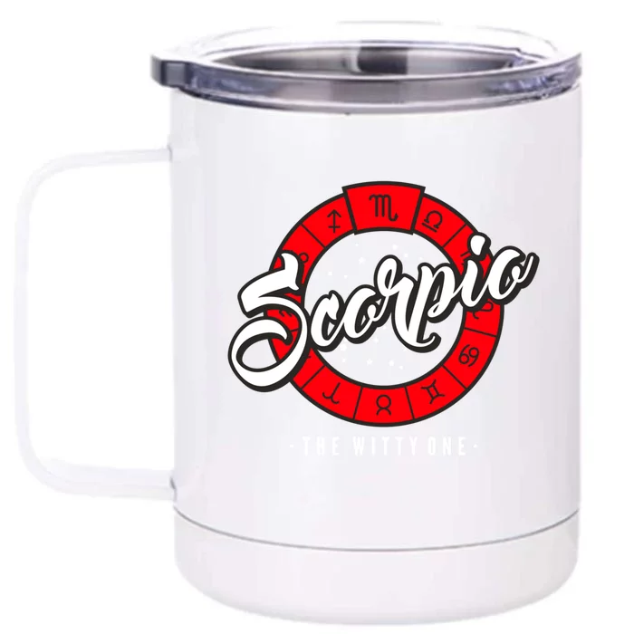 Scorpio Zodiac Astrology Scorpio Traits Birthday Cute Gift Front & Back 12oz Stainless Steel Tumbler Cup