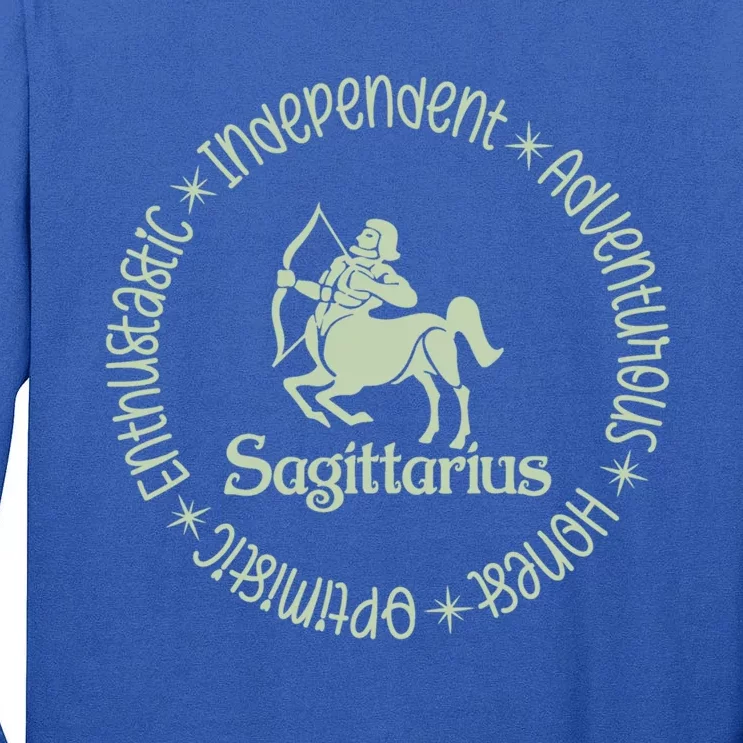 Sagittarius Zodiac Birthday Traits Astrology Horoscope Gift Tall Long Sleeve T-Shirt