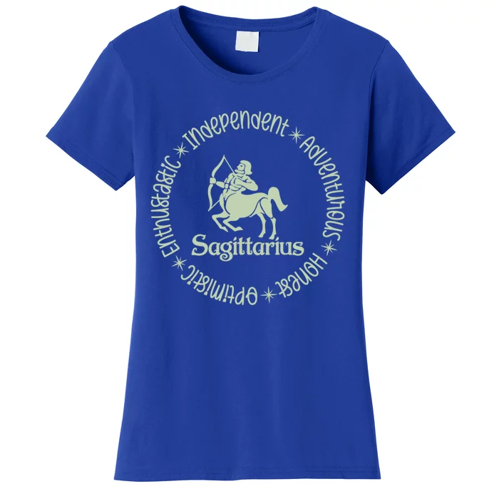 Sagittarius Zodiac Birthday Traits Astrology Horoscope Gift Women's T-Shirt