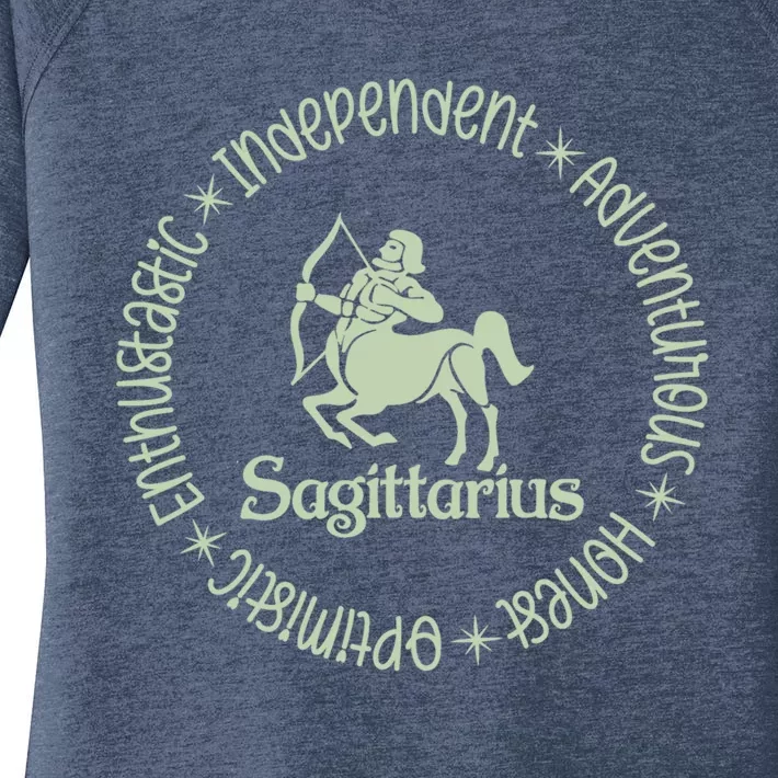 Sagittarius Zodiac Birthday Traits Astrology Horoscope Gift Women's Perfect Tri Tunic Long Sleeve Shirt