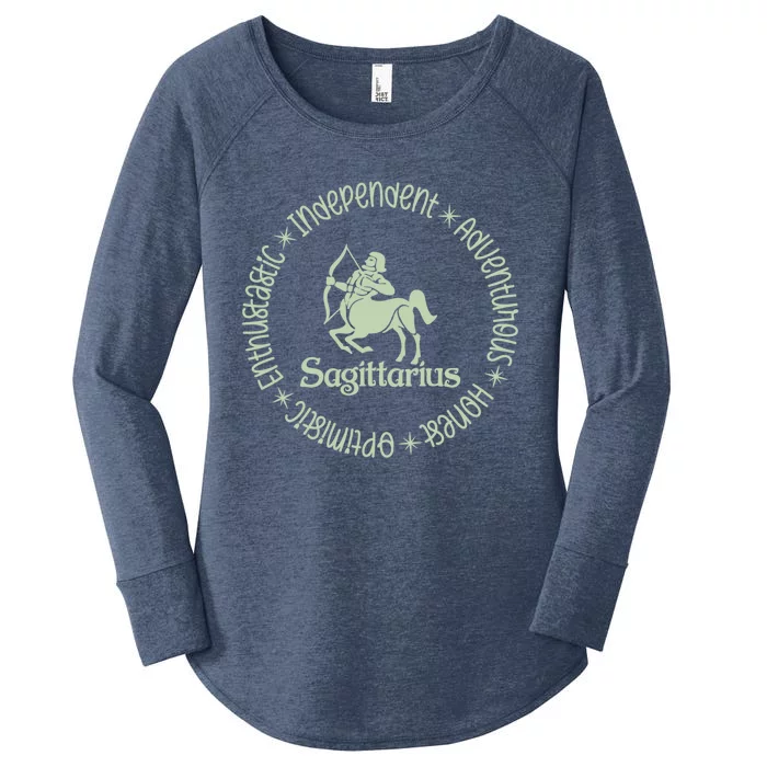 Sagittarius Zodiac Birthday Traits Astrology Horoscope Gift Women's Perfect Tri Tunic Long Sleeve Shirt